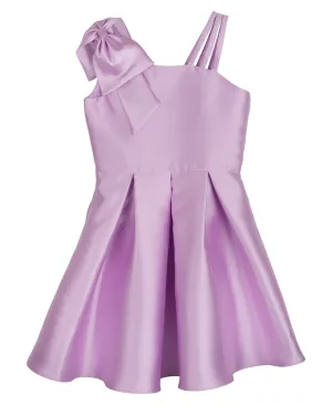 Rare Editions Big Girls Sleveless Asymmetrical Social Dress - Lilac