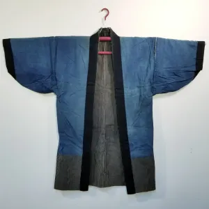 Reversible Indigo Folk Noragi Jacket