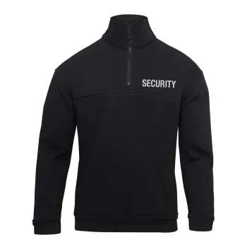 Security 1/4 Zip Job Shirt - Black