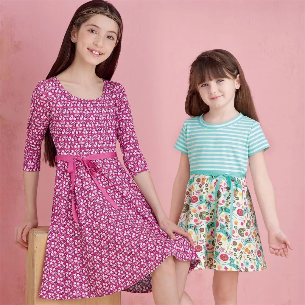 Simplicity Sewing Pattern S9322 Children's and Girls' Pullover Dresses