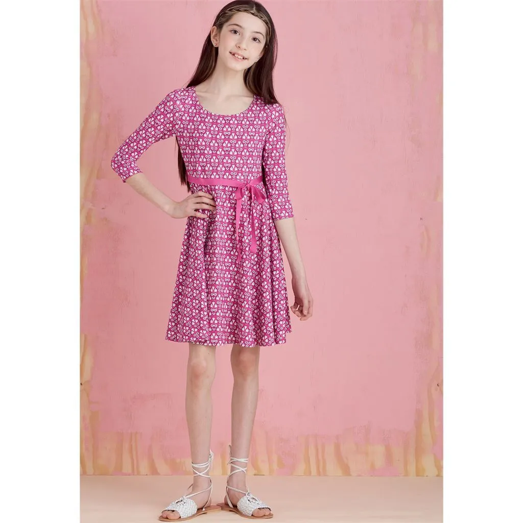 Simplicity Sewing Pattern S9322 Children's and Girls' Pullover Dresses