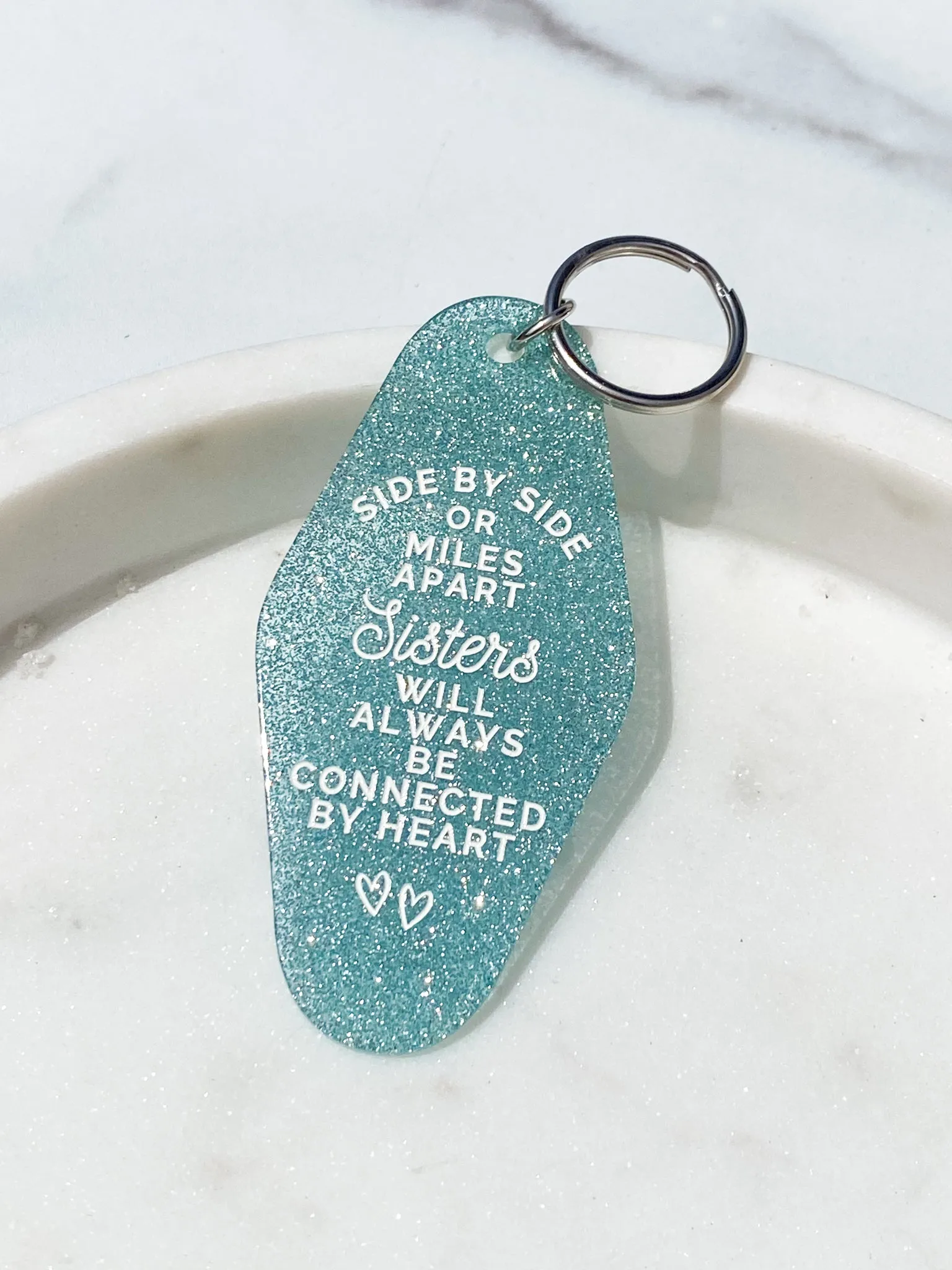 Sisters Will Be Connected Keychain