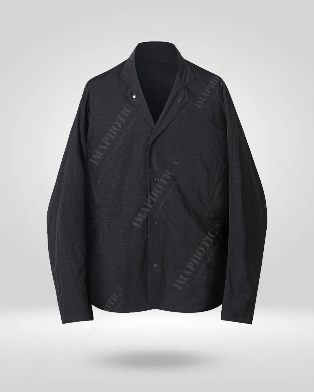 Stylish Black Shirt Jacket - Elegance Meets Function