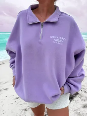 Sunkissedcoconut Quarter-Zip Sweatshirt