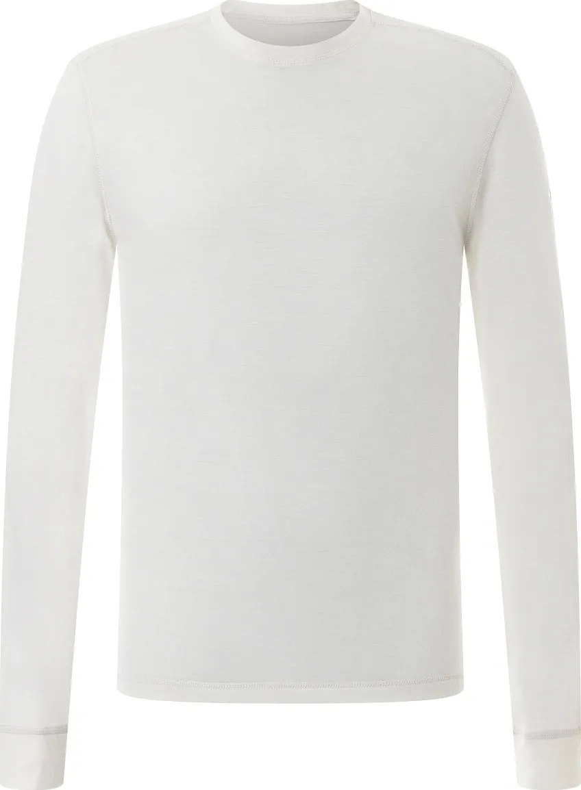 super.natural Men&#x27;s Tundra175 Long Sleeve Fresh White | Buy super.natural Men&#x27;s Tundra175 Long Sleeve Fresh White here | Outnorth