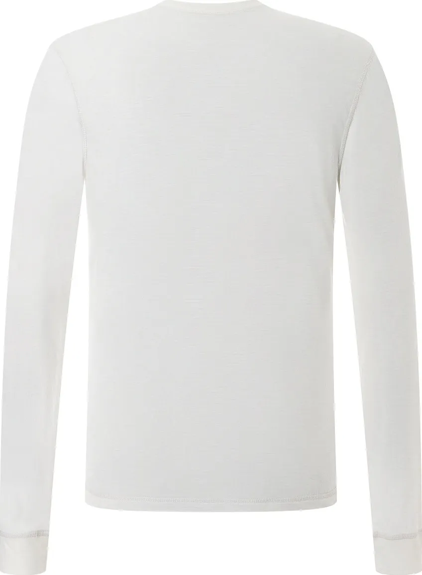 super.natural Men&#x27;s Tundra175 Long Sleeve Fresh White | Buy super.natural Men&#x27;s Tundra175 Long Sleeve Fresh White here | Outnorth