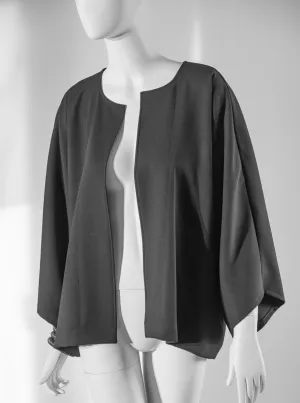 VESTE kimono, noire et oversize