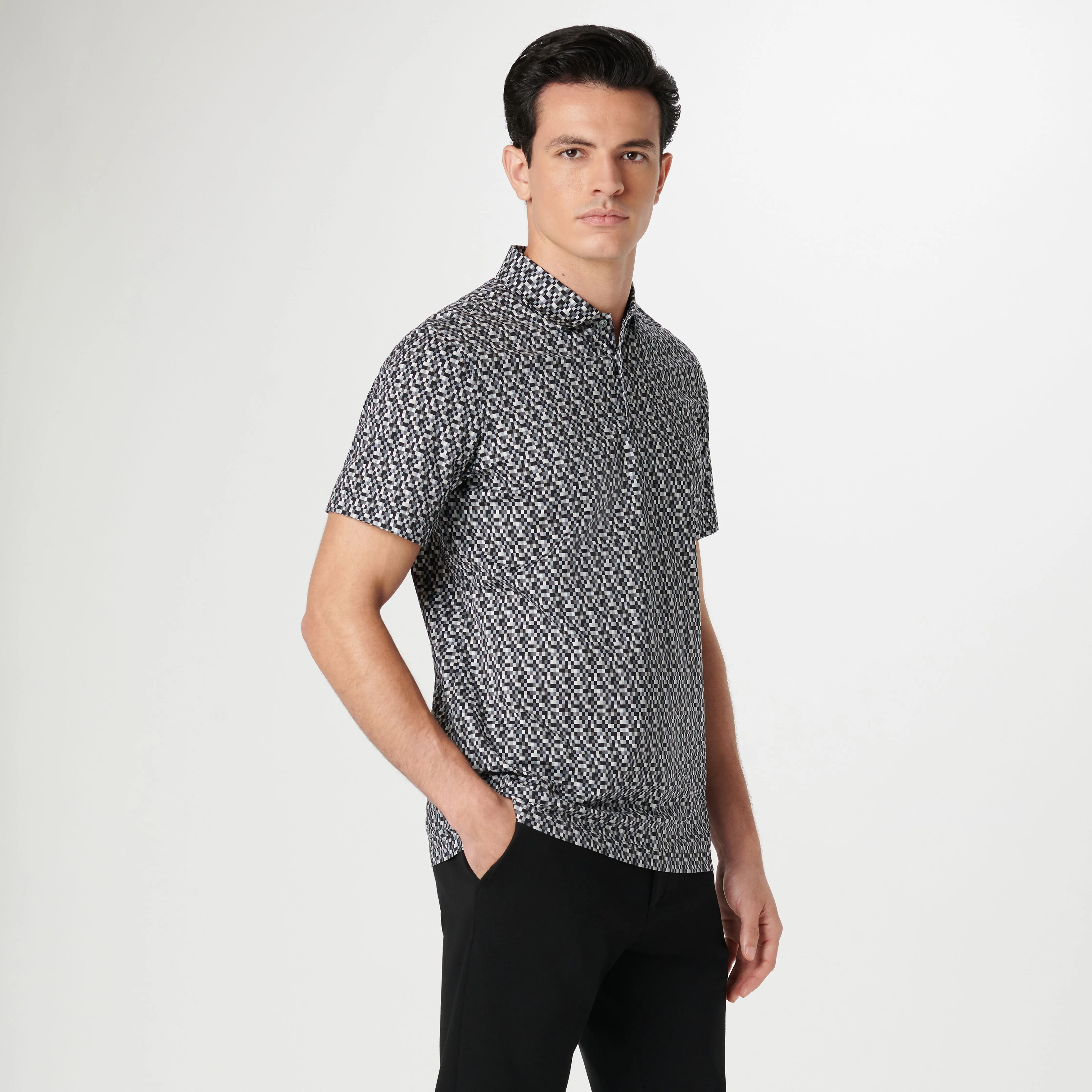 Victor Pixel Check OoohCotton Polo