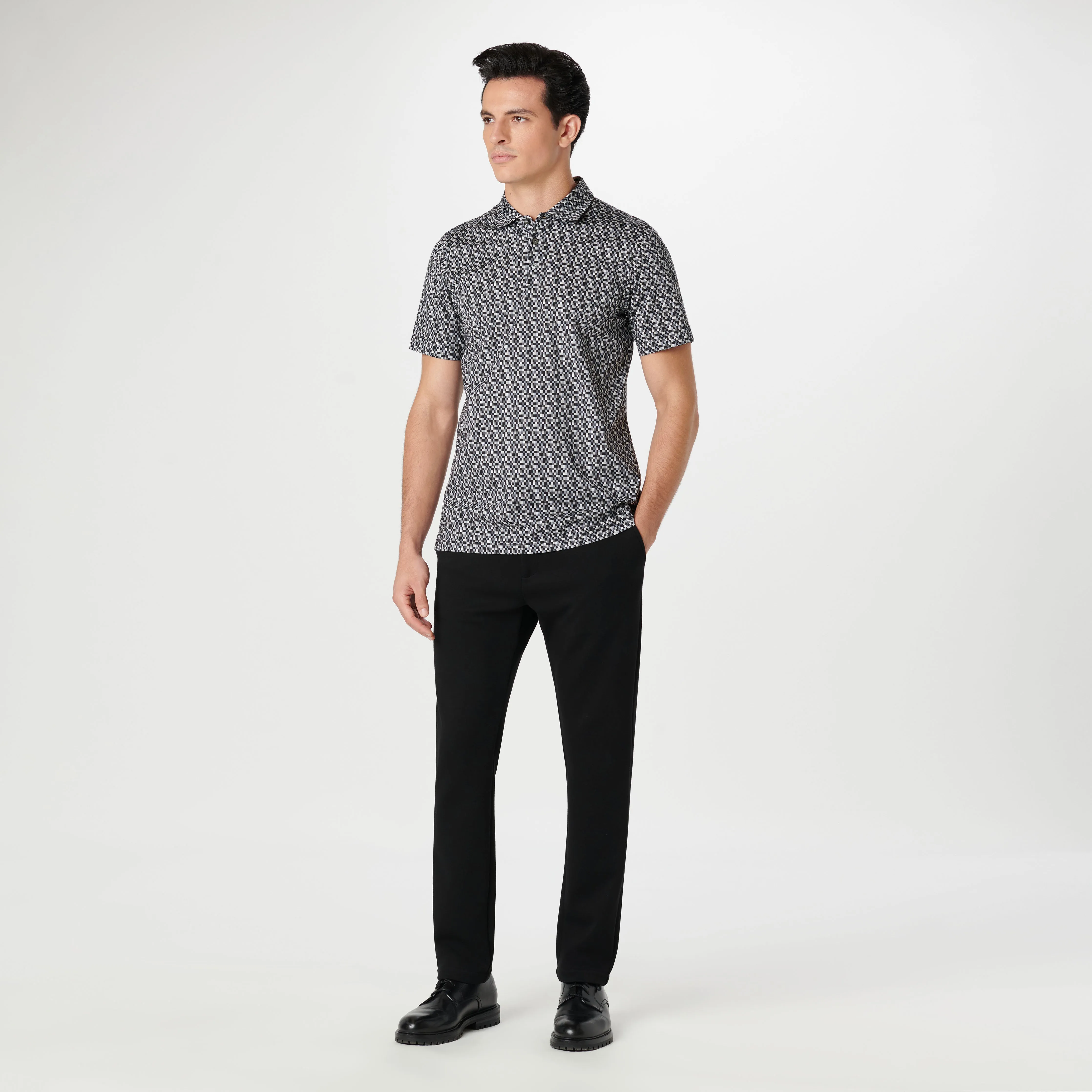 Victor Pixel Check OoohCotton Polo