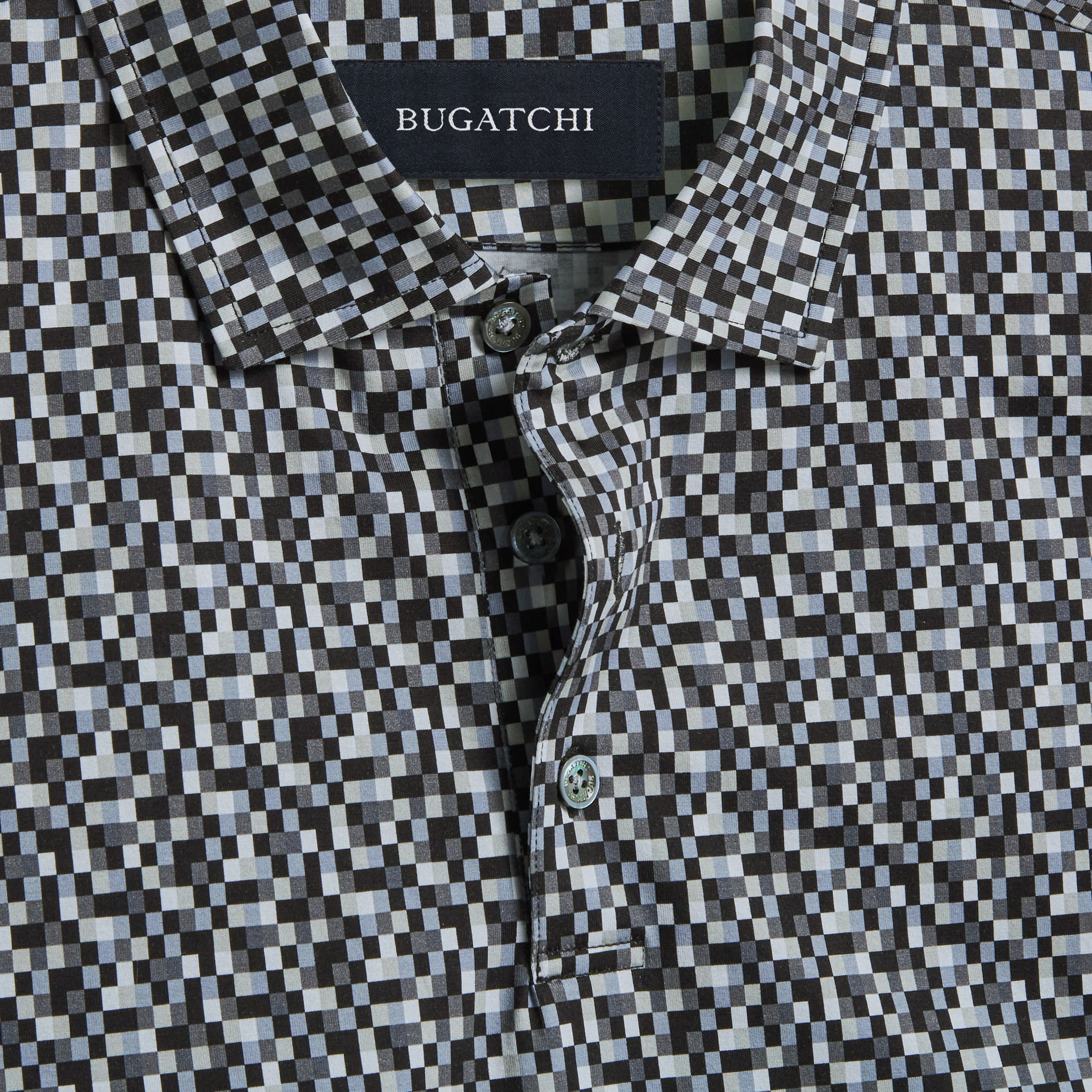 Victor Pixel Check OoohCotton Polo