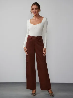 Wide Leg Cargo Chino